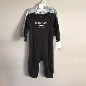 Bundle of 2 matching sets and teething bib set